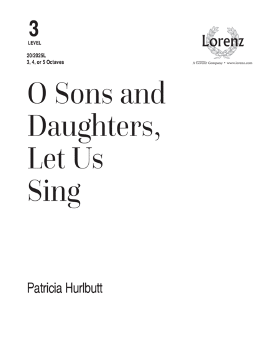 O Sons and Daughters, Let Us Sing (Digital Download) 5-Octaves scores gallery preview page 1