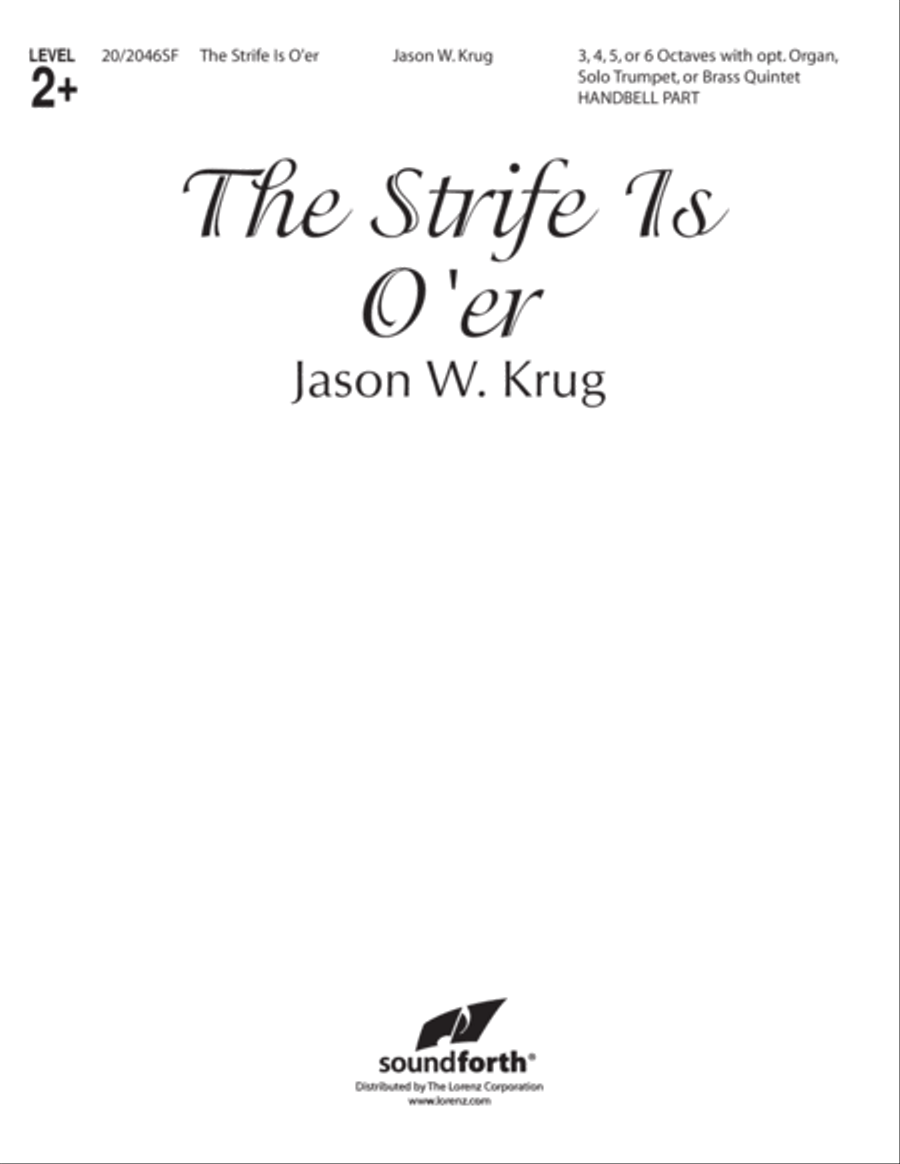 The Strife Is O'er - Handbell Part (Digital Download) 5-Octaves scores gallery preview page 1
