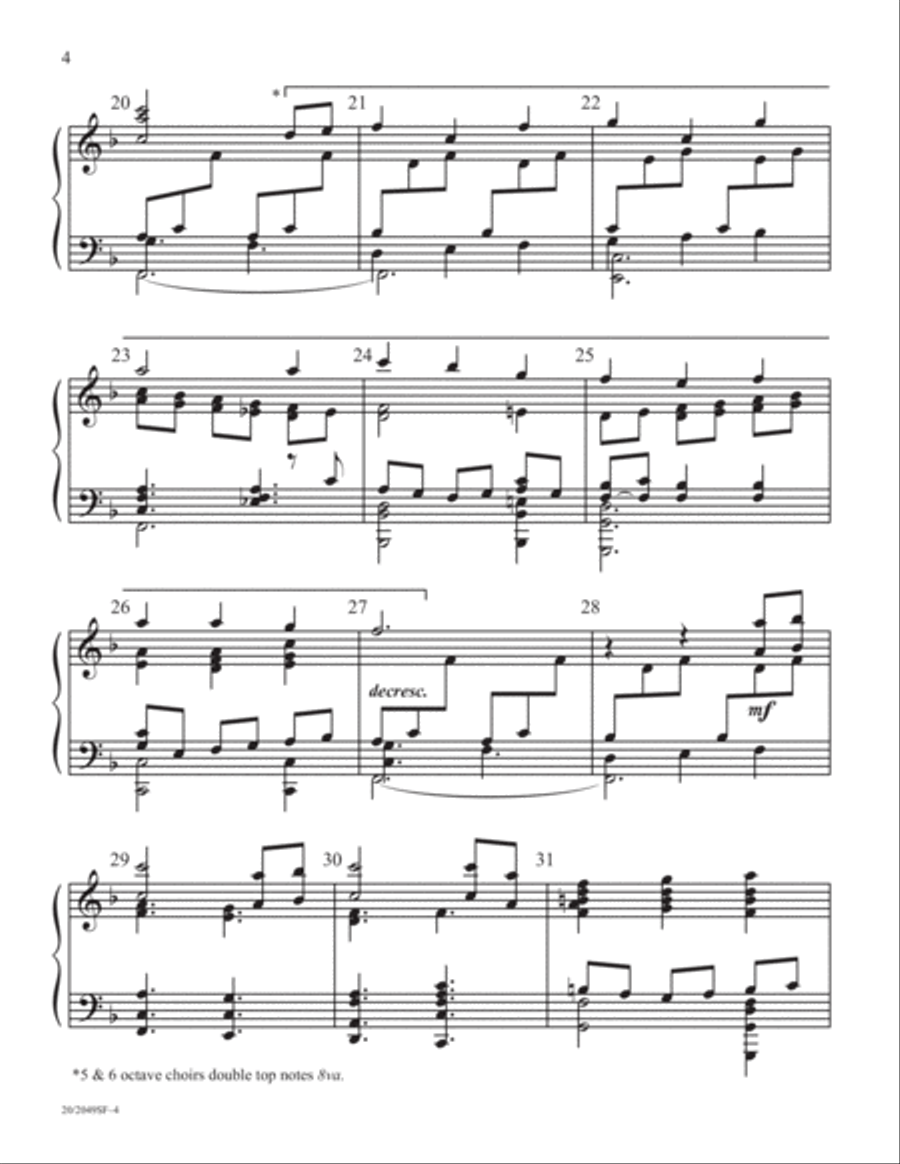 To God Be the Glory (Digital Download) 5-Octaves scores gallery preview page 4