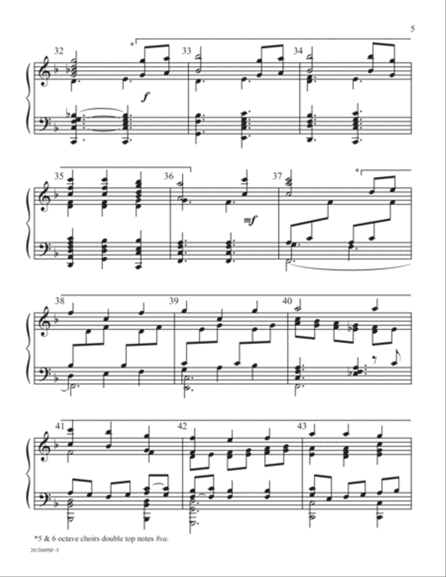 To God Be the Glory (Digital Download) 5-Octaves scores gallery preview page 5