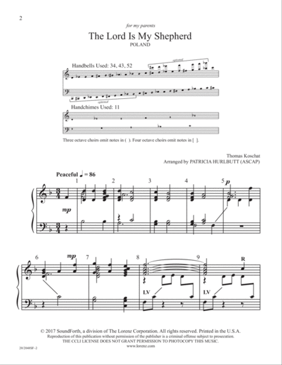 The Lord Is My Shepherd (Digital Download) 5-Octaves scores gallery preview page 2