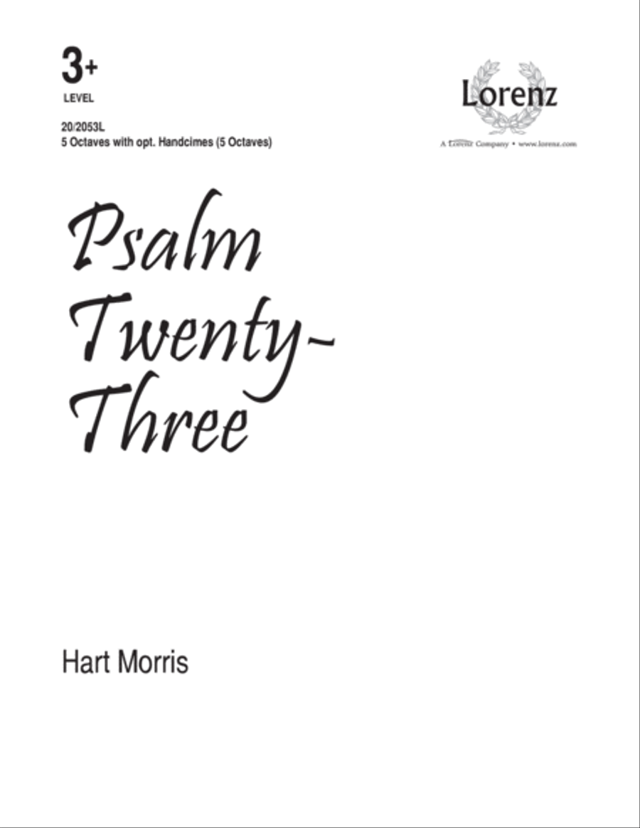 Psalm Twenty-Three (Digital Download) 5-Octaves scores gallery preview page 1