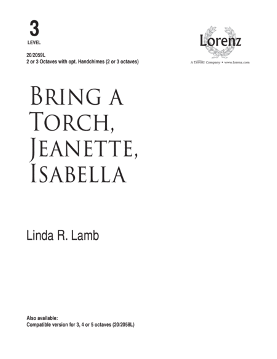 Bring a Torch, Jeanette, Isabella (Digital Download) 3-Octaves scores gallery preview page 1