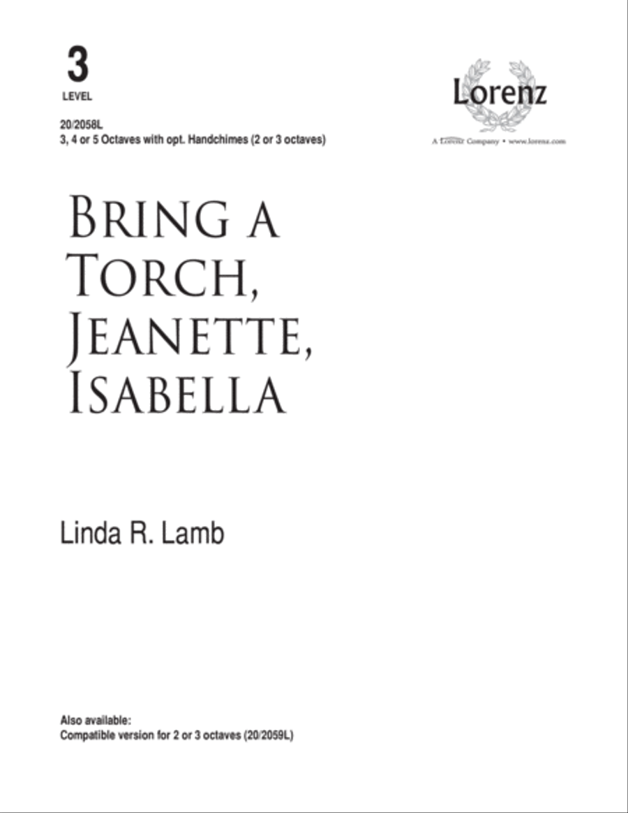 Bring a Torch, Jeanette, Isabella (Digital Download) 5-Octaves scores gallery preview page 1