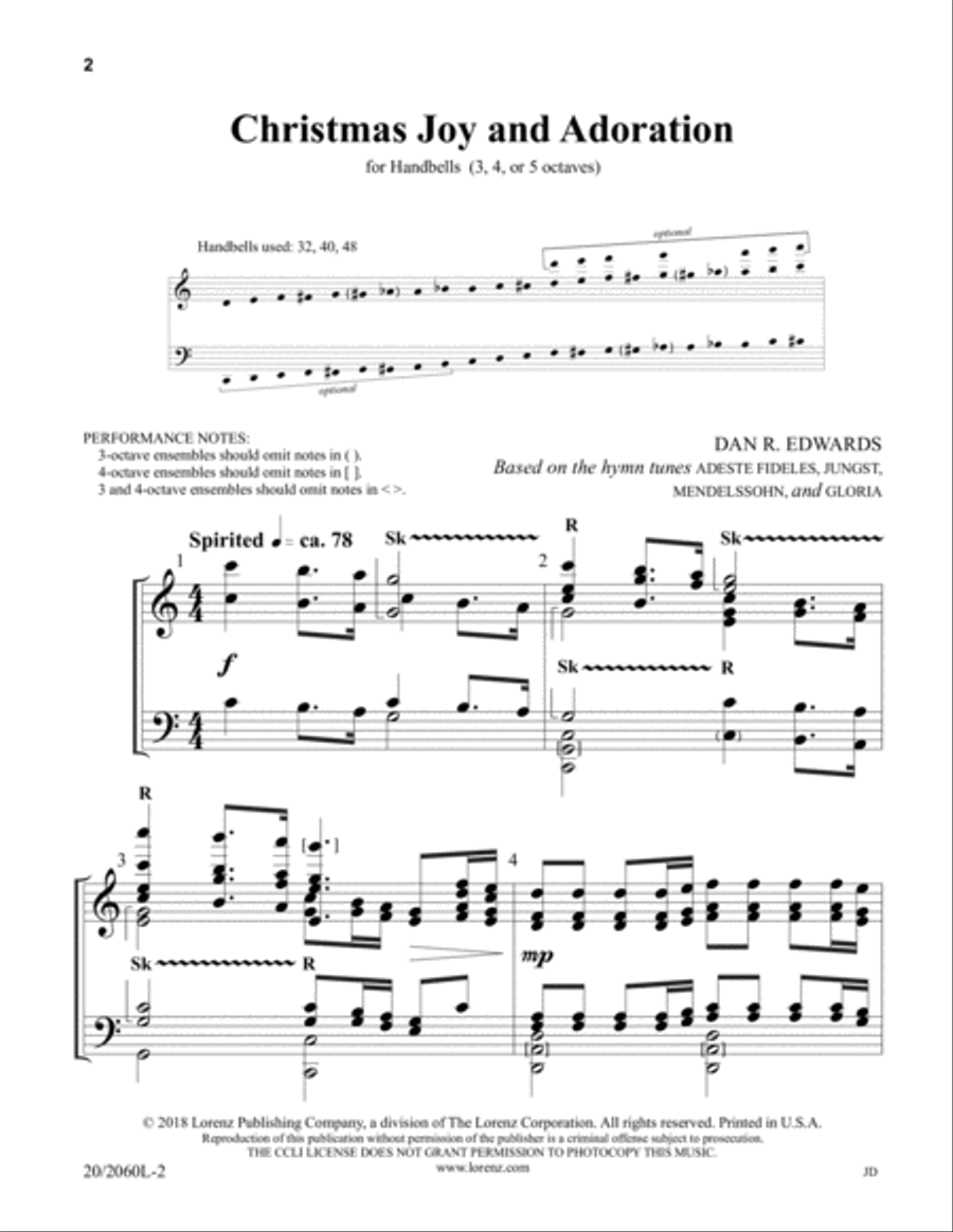 Christmas Joy and Adoration (Digital Download) 5-Octaves scores gallery preview page 2
