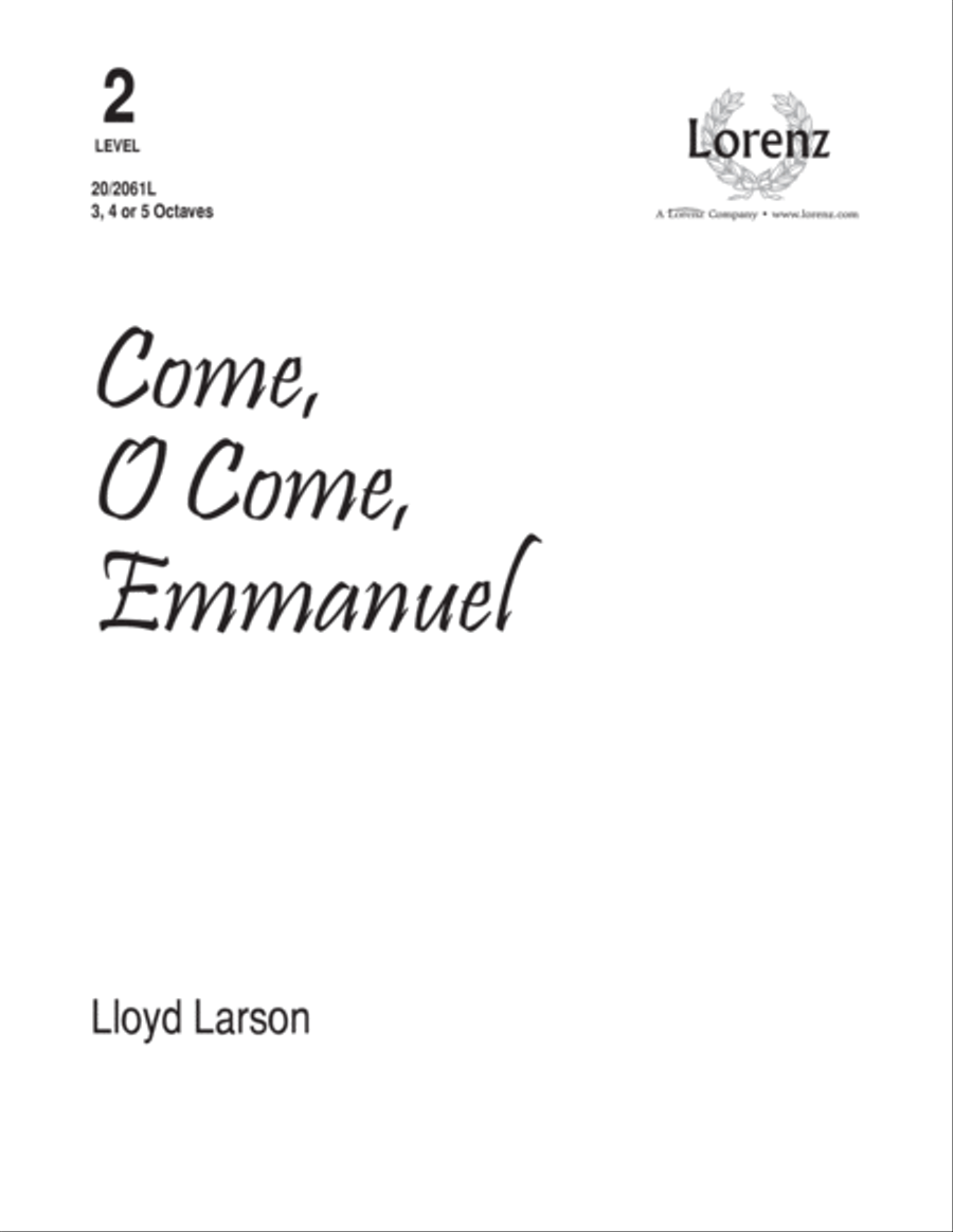 Come, O Come, Emmanuel (Digital Download) 5-Octaves scores gallery preview page 1