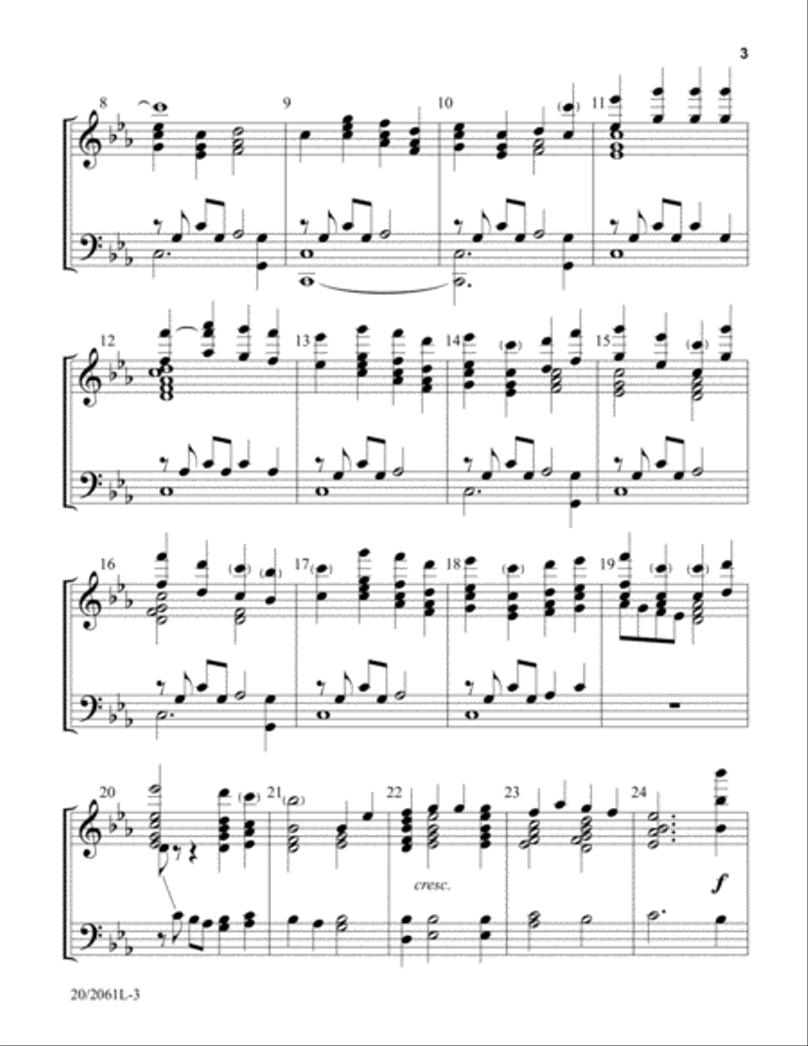 Come, O Come, Emmanuel (Digital Download) 5-Octaves scores gallery preview page 3