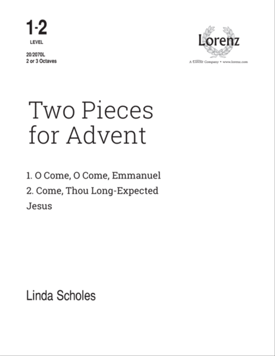 Two Pieces for Advent (Digital Download) 3-Octaves scores gallery preview page 1
