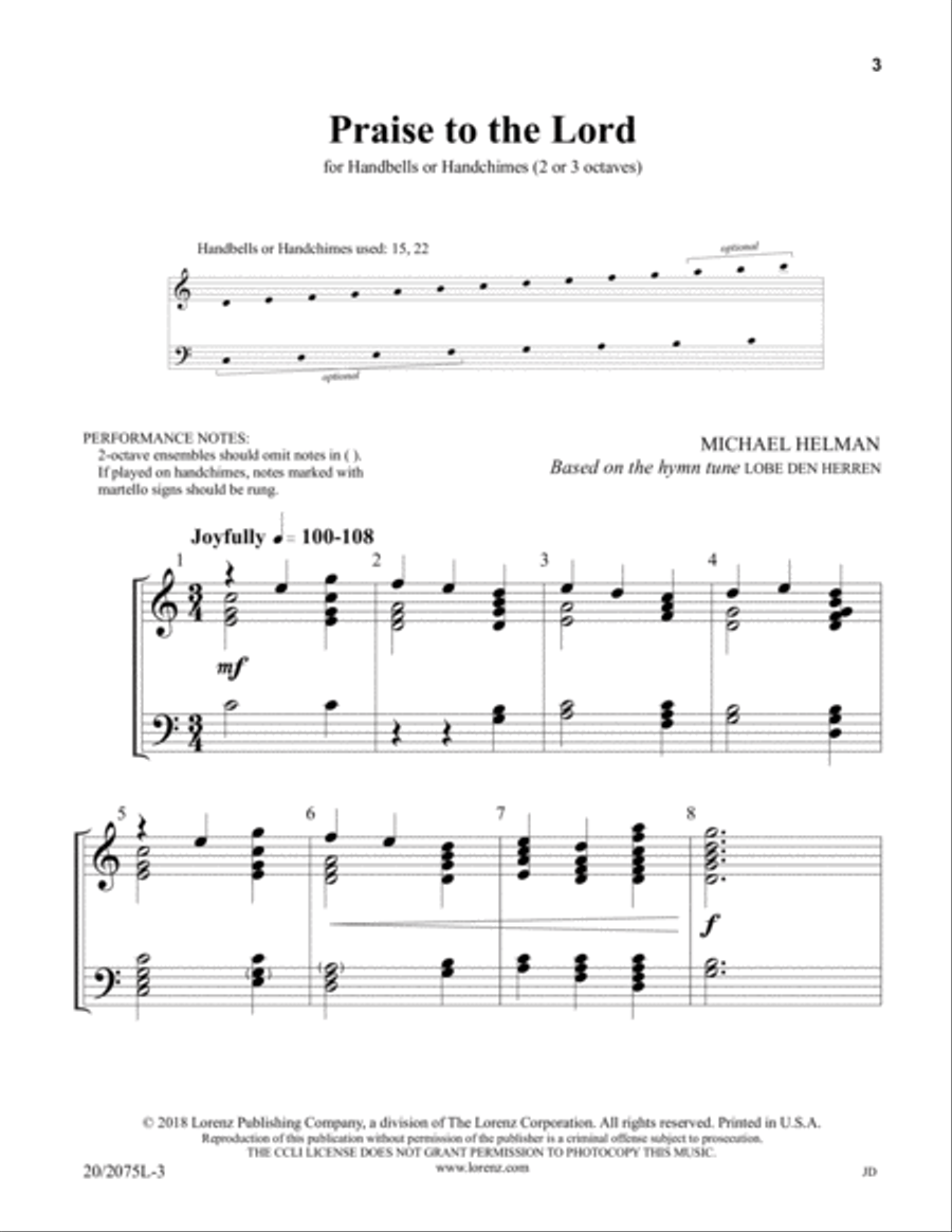 Two Hymns of Praise (Digital Download) 3-Octaves scores gallery preview page 3
