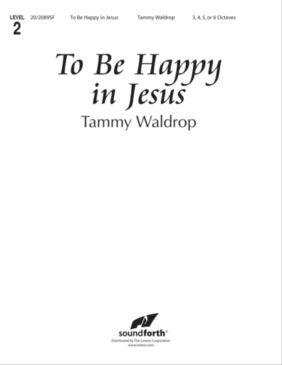 To Be Happy in Jesus (Digital Download) 5-Octaves scores gallery preview page 1