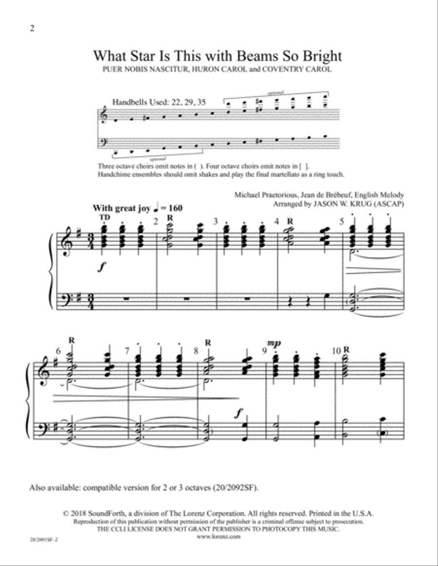 What Star Is This with Beams So Bright? 3-5 oct (Digital Download) 5-Octaves scores gallery preview page 2