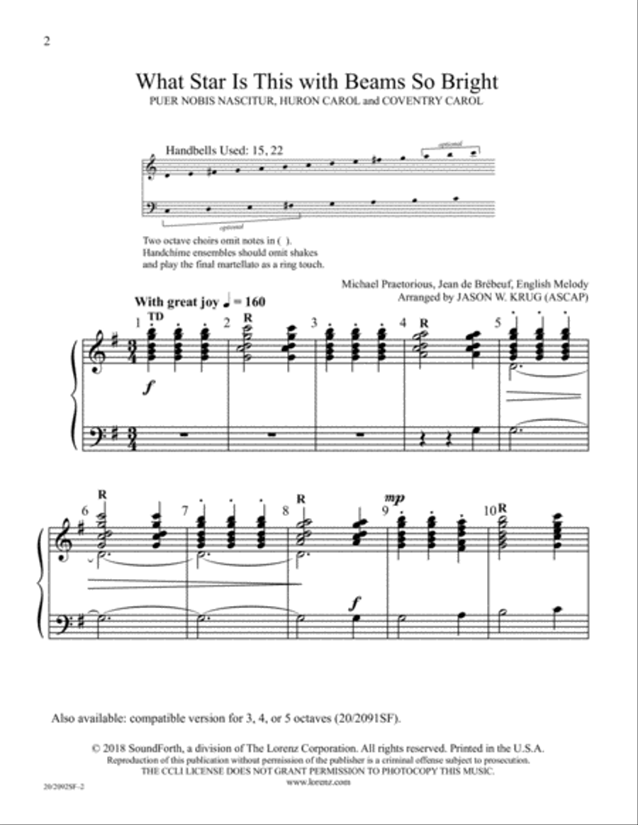 What Star Is This with Beams So Bright? 2-3 oct (Digital Download) 3-Octaves scores gallery preview page 2
