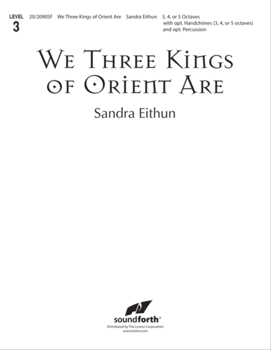 We Three Kings of Orient Are (Digital Download) 5-Octaves scores gallery preview page 1