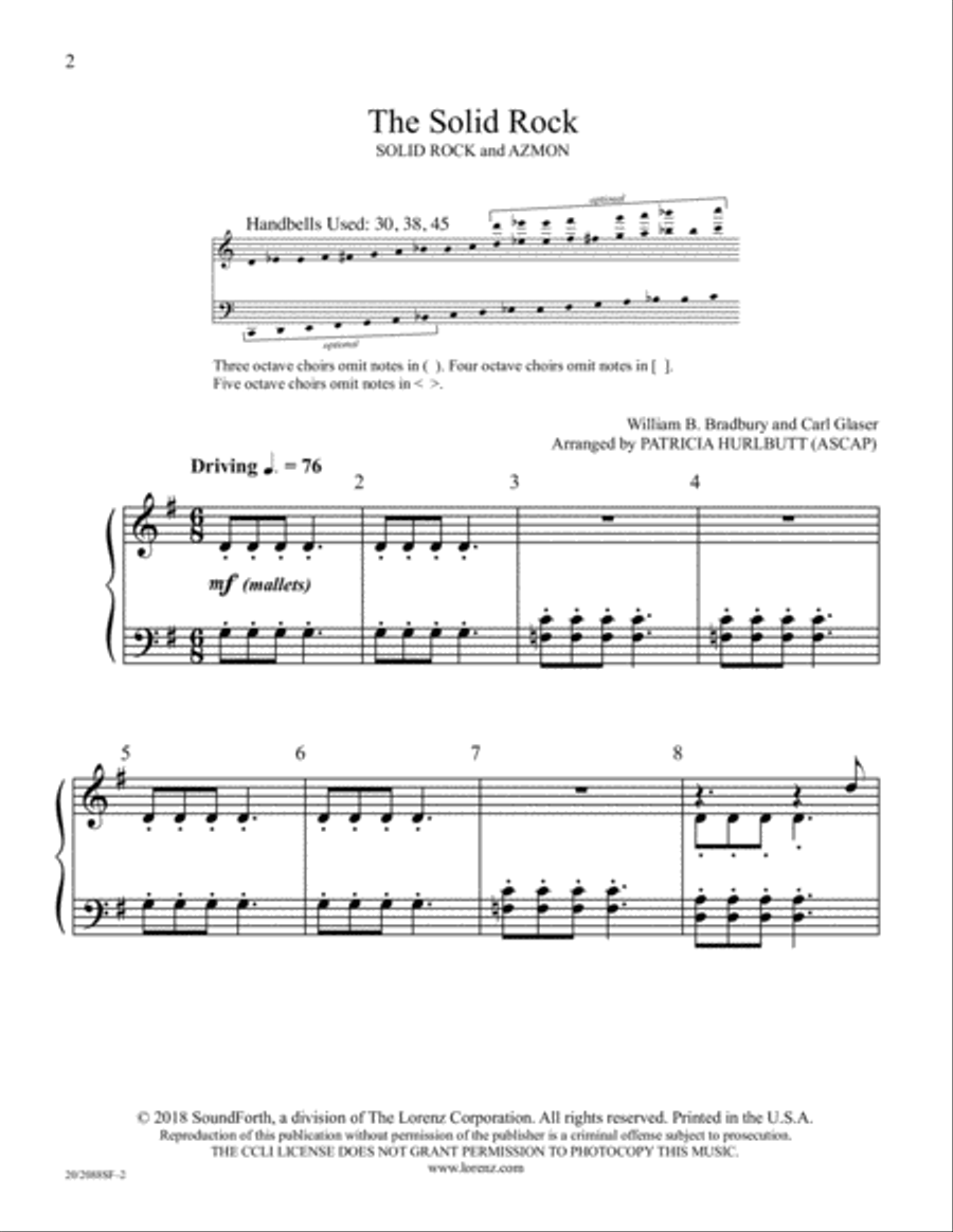 The Solid Rock (Digital Download) 5-Octaves scores gallery preview page 2