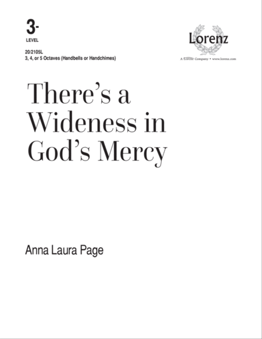 There's a Wideness in God's Mercy (Digital Download) 5-Octaves scores gallery preview page 1