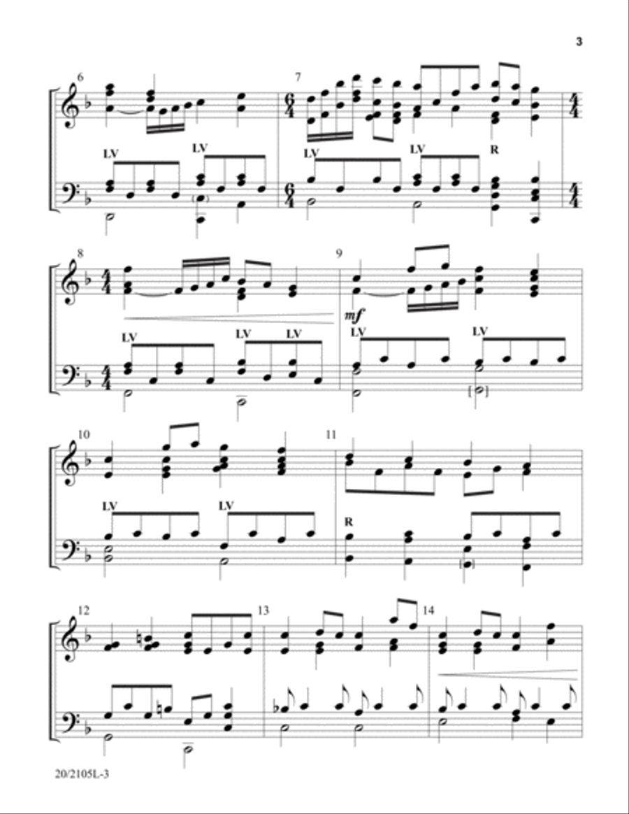There's a Wideness in God's Mercy (Digital Download) 5-Octaves scores gallery preview page 3