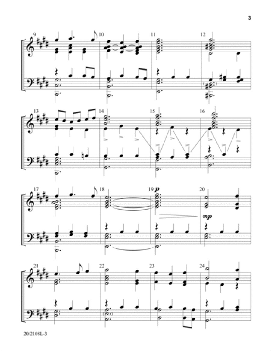 Waltz on Hyfrydol (Digital Download) 5-Octaves scores gallery preview page 3