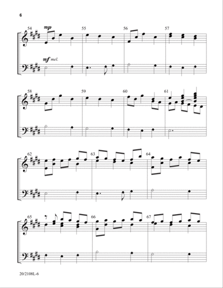 Waltz on Hyfrydol (Digital Download) 5-Octaves scores gallery preview page 6