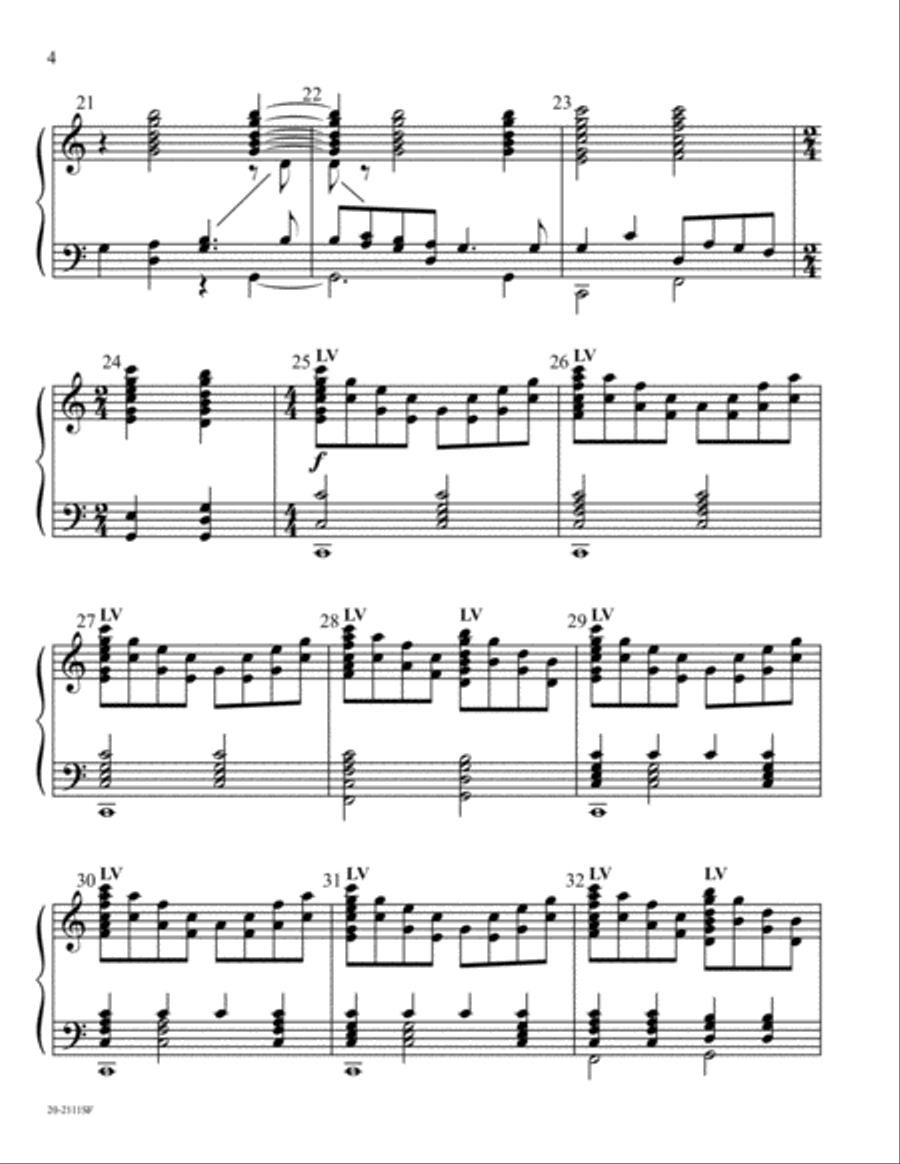 Lift Up Your Heads, Ye Mighty Gates (Digital Download) 5-Octaves scores gallery preview page 4