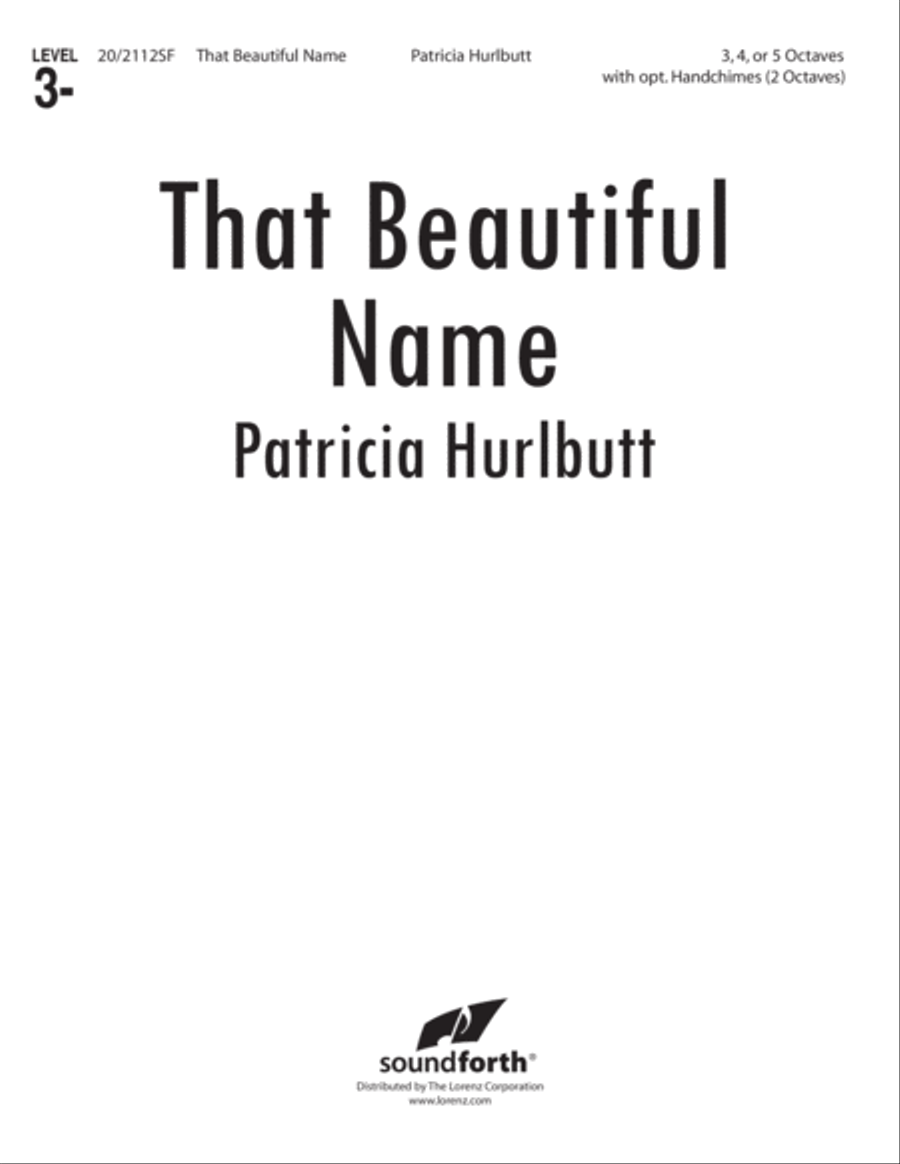 That Beautiful Name (Digital Download) 5-Octaves scores gallery preview page 1