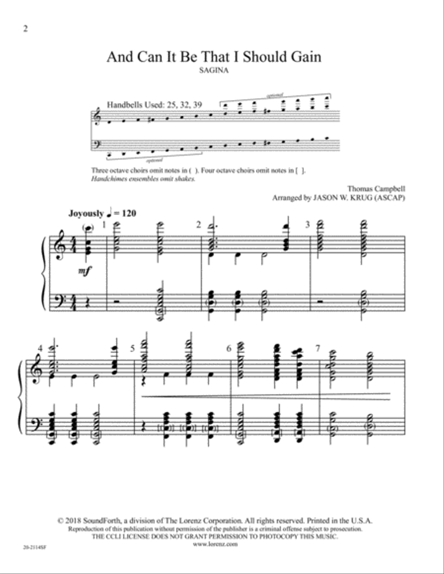 And Can It Be That I Should Gain (Digital Download) 5-Octaves scores gallery preview page 2