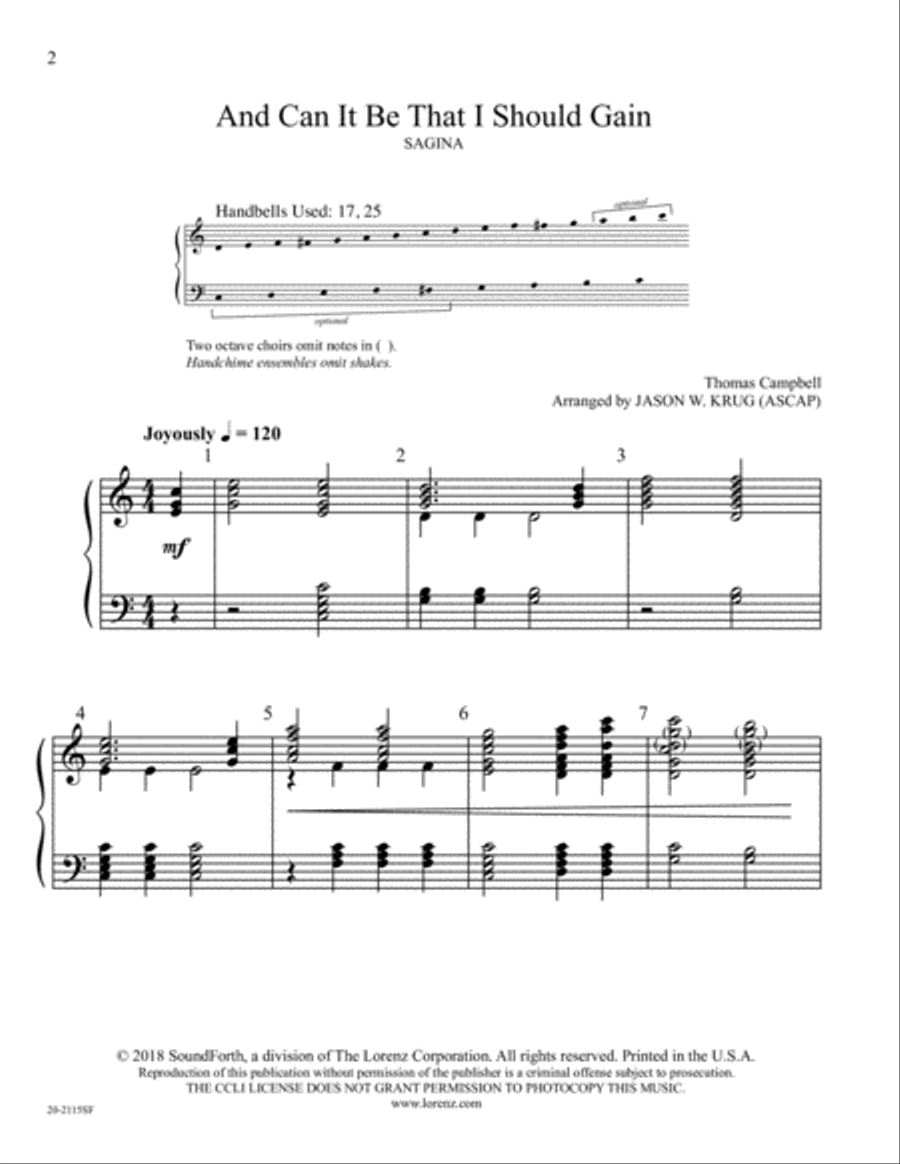 And Can It Be That I Should Gain (Digital Download) 3-Octaves scores gallery preview page 2
