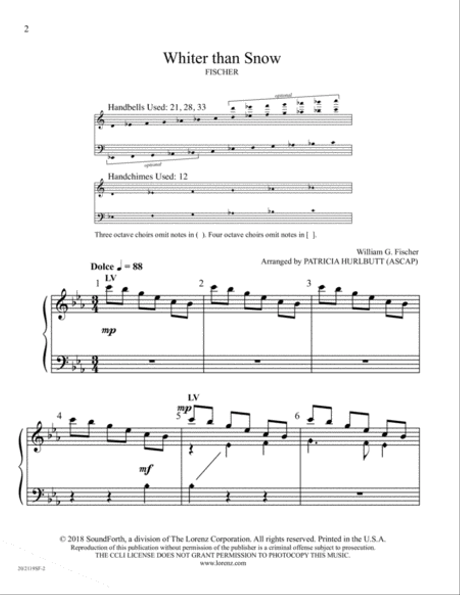 Whiter than Snow (Digital Download) 5-Octaves scores gallery preview page 2