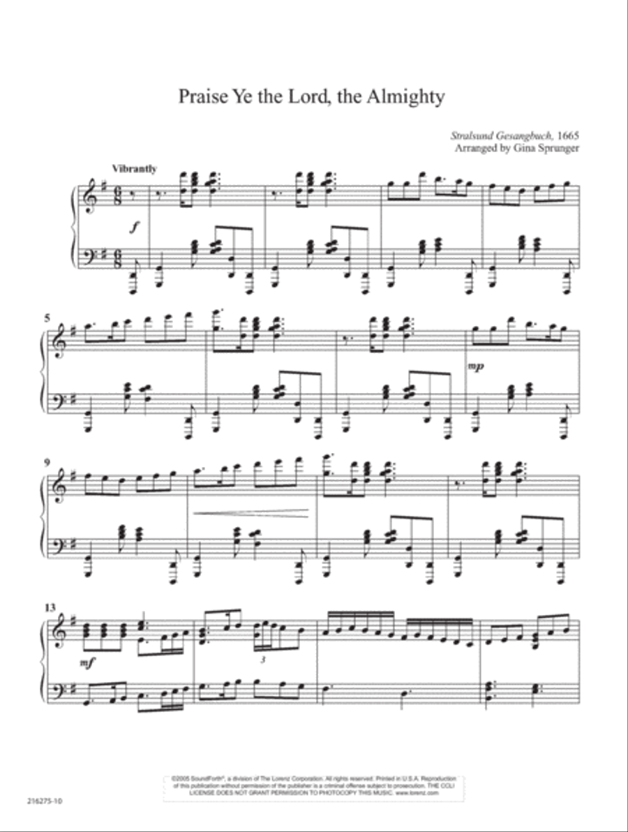 Glad Adoration (Digital Download) Piano Solo scores gallery preview page 6