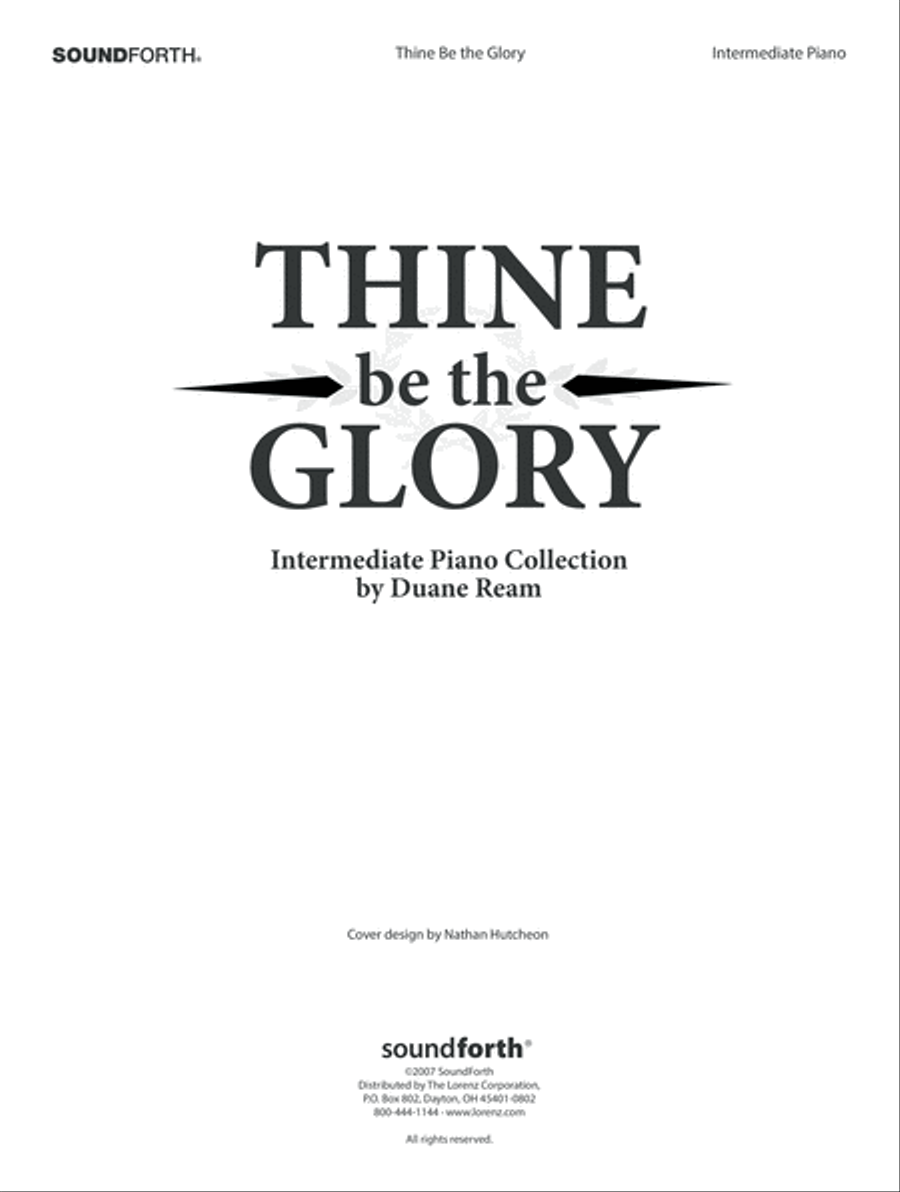 Thine Be the Glory (Digital Download) Piano Solo scores gallery preview page 1