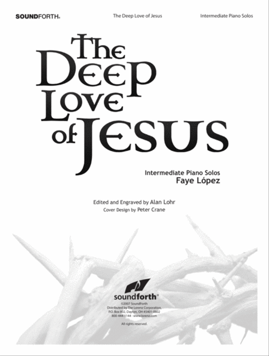 The Deep Love of Jesus (Digital Download) Piano Solo scores gallery preview page 1