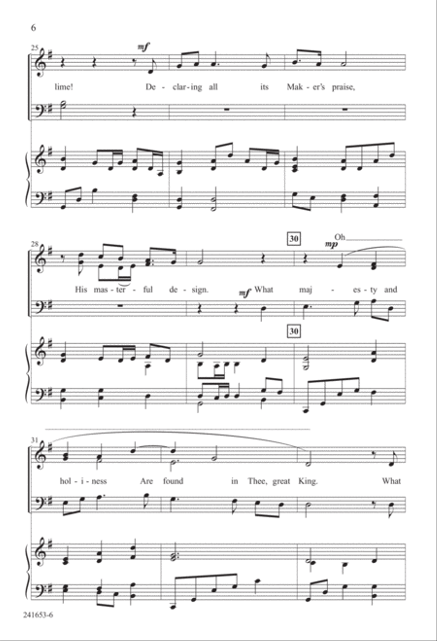 A Thousand Joys Are Found in Thee (Digital Download) 4-Part scores gallery preview page 6