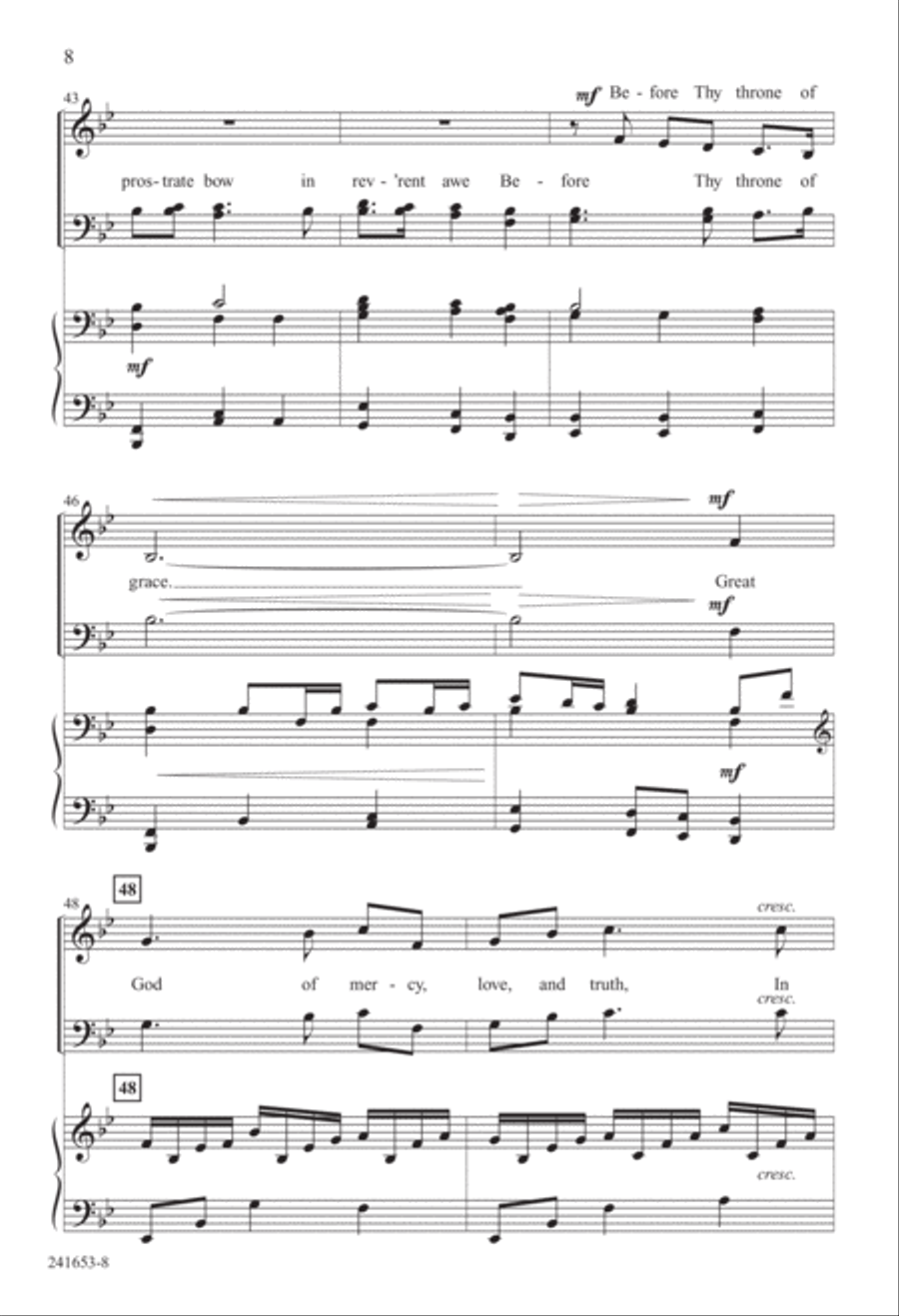 A Thousand Joys Are Found in Thee (Digital Download) 4-Part scores gallery preview page 8