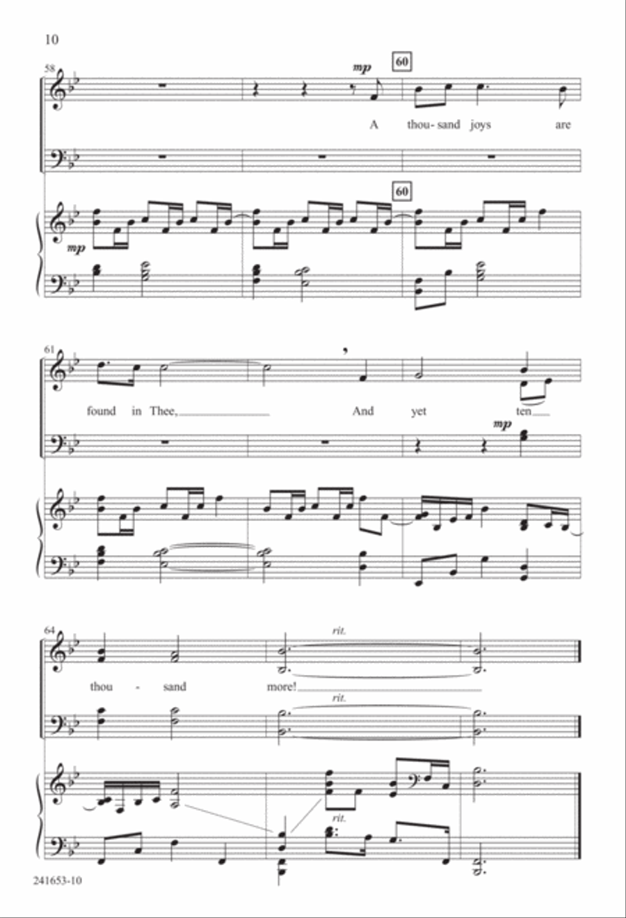 A Thousand Joys Are Found in Thee (Digital Download) 4-Part scores gallery preview page 10