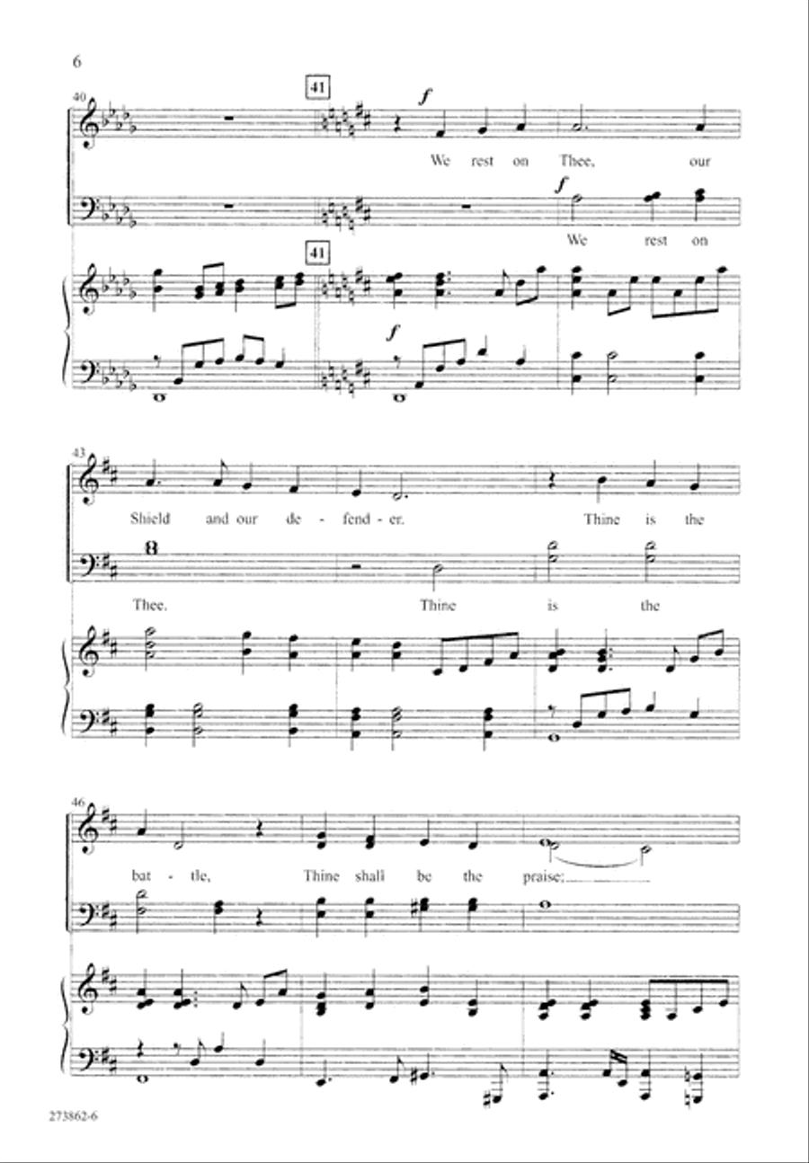 We Rest on Thee (Digital Download) 4-Part scores gallery preview page 6