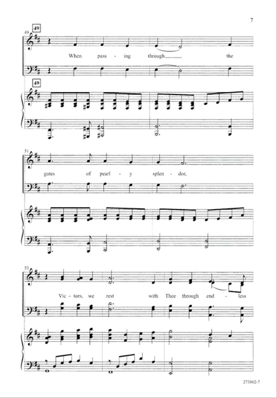 We Rest on Thee (Digital Download) 4-Part scores gallery preview page 7