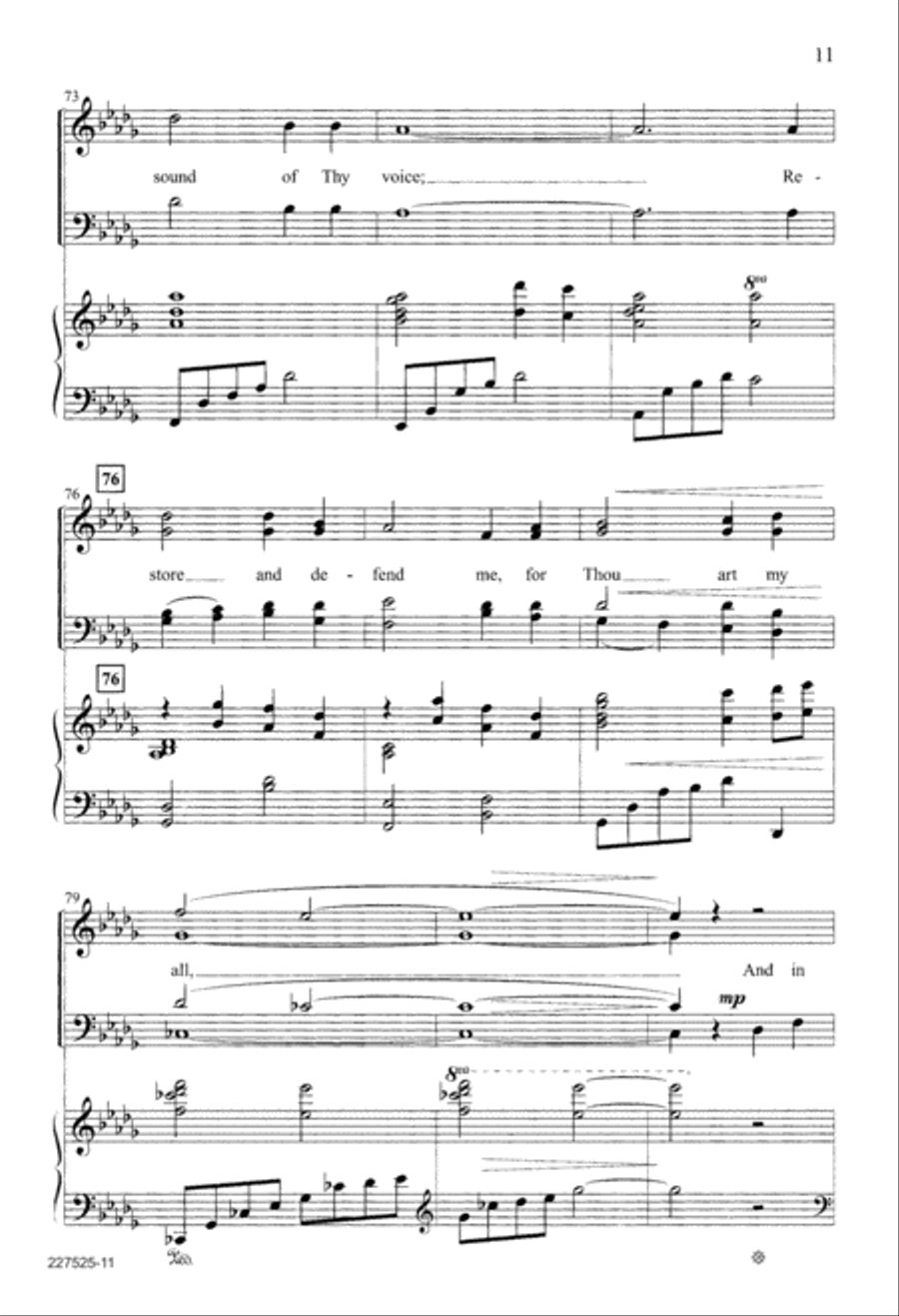 O Thou in Whose Presence (Digital Download) 4-Part scores gallery preview page 11