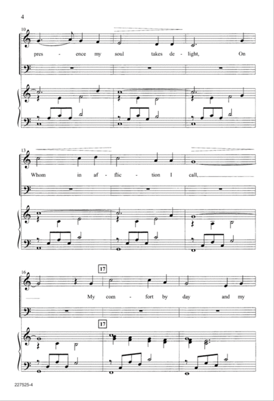 O Thou in Whose Presence (Digital Download) 4-Part scores gallery preview page 4