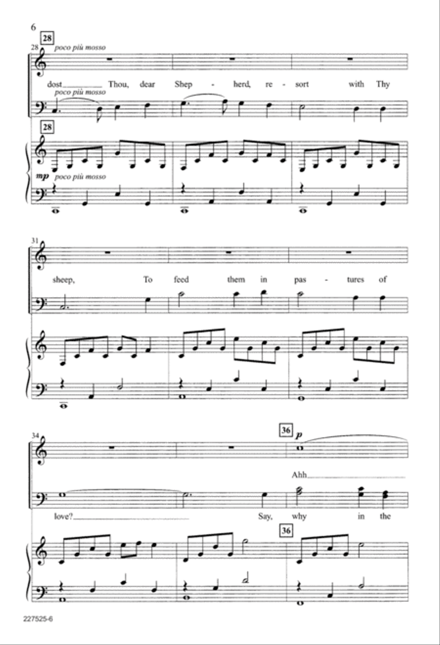O Thou in Whose Presence (Digital Download) 4-Part scores gallery preview page 6