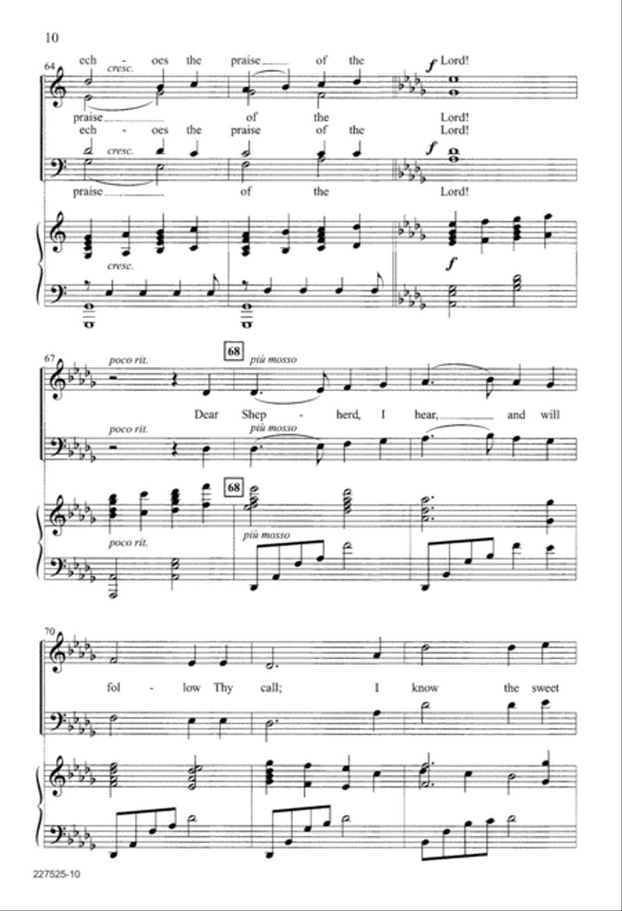 O Thou in Whose Presence (Digital Download) 4-Part scores gallery preview page 10