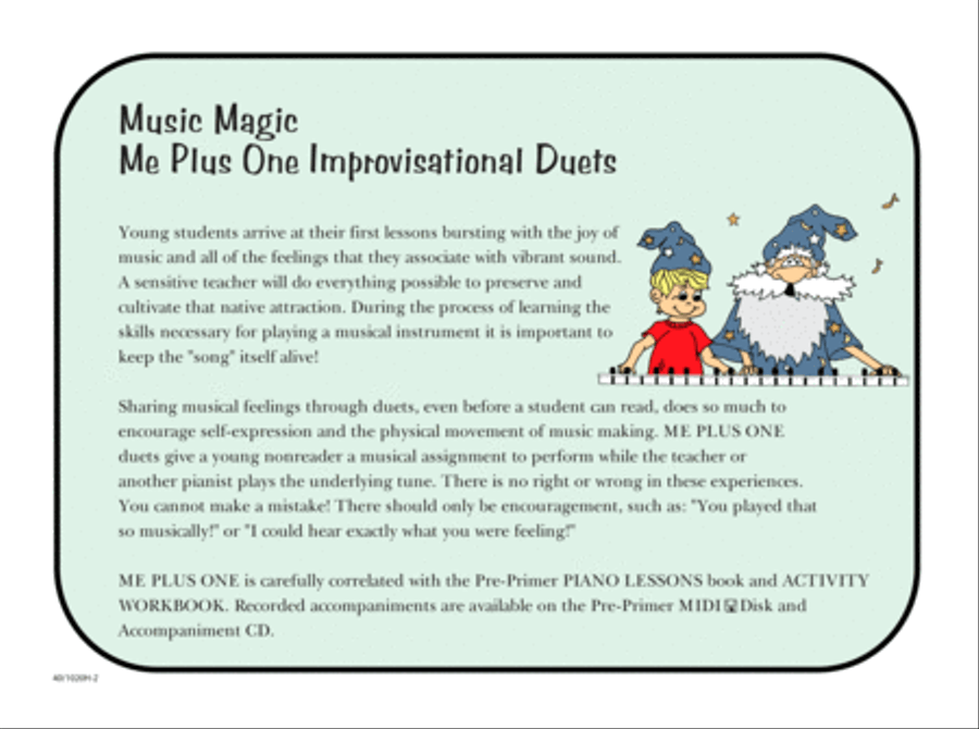 Noona Comp Music Magic Piano Me +1 Duets PrePrimer (Digital Download) Piano Method scores gallery preview page 2