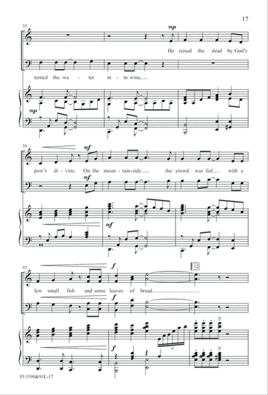 Hallelujah! What a Savior! (Digital Download) 4-Part scores gallery preview page 17