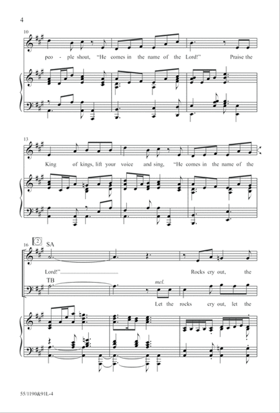 Hallelujah! What a Savior! (Digital Download) 4-Part scores gallery preview page 4