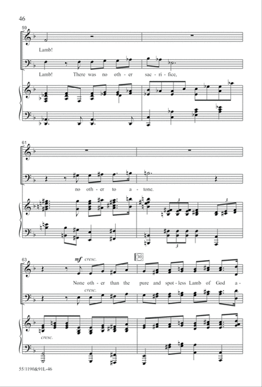 Hallelujah! What a Savior! (Digital Download) 4-Part scores gallery preview page 46
