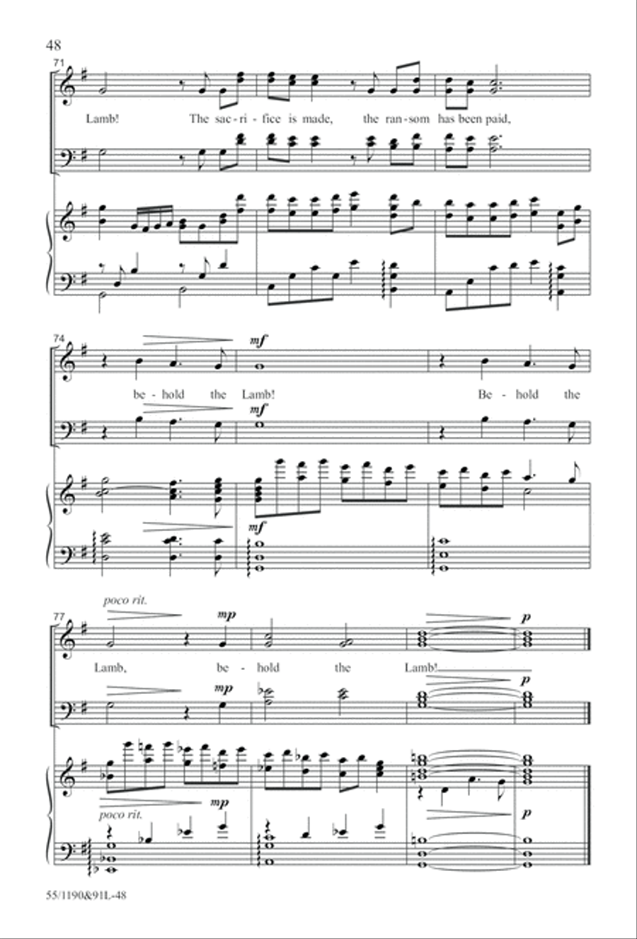 Hallelujah! What a Savior! (Digital Download) 4-Part scores gallery preview page 48
