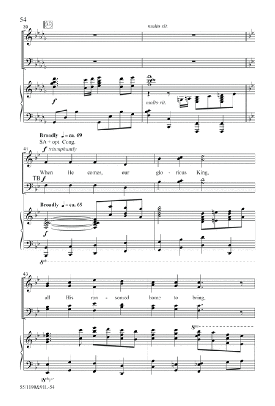 Hallelujah! What a Savior! (Digital Download) 4-Part scores gallery preview page 54