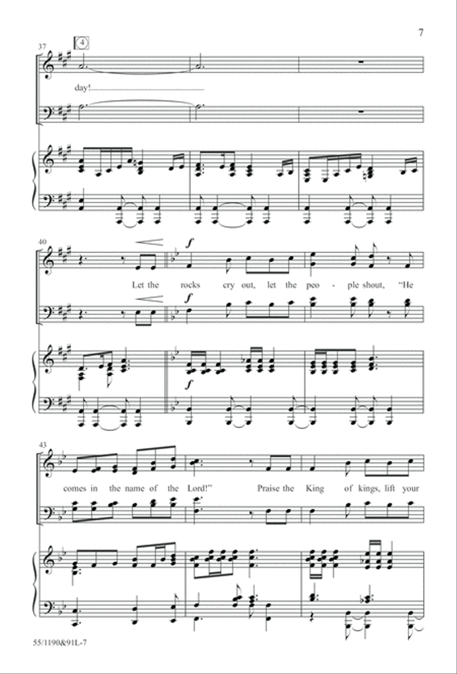 Hallelujah! What a Savior! (Digital Download) 4-Part scores gallery preview page 7