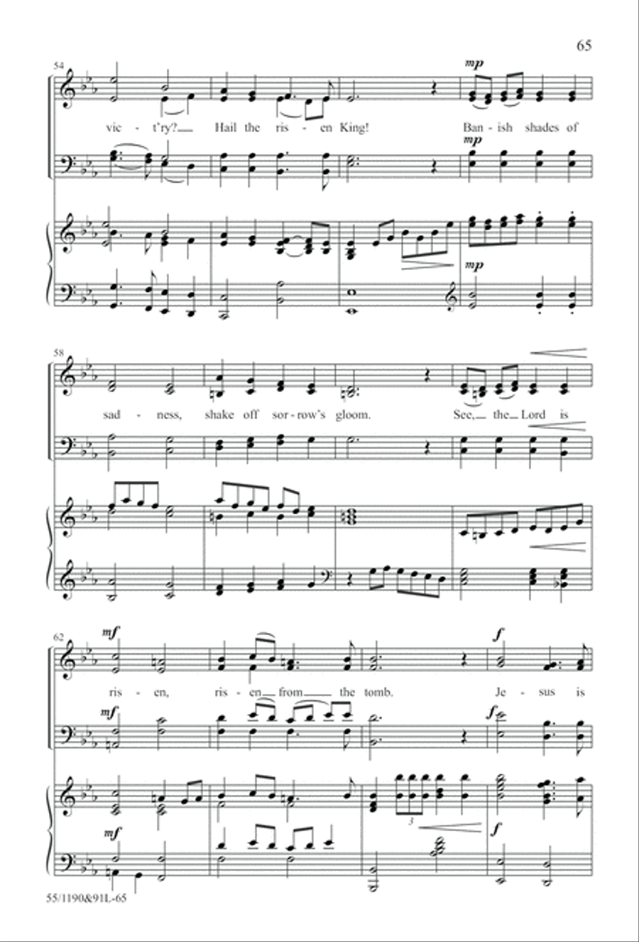 Hallelujah! What a Savior! (Digital Download) 4-Part scores gallery preview page 65