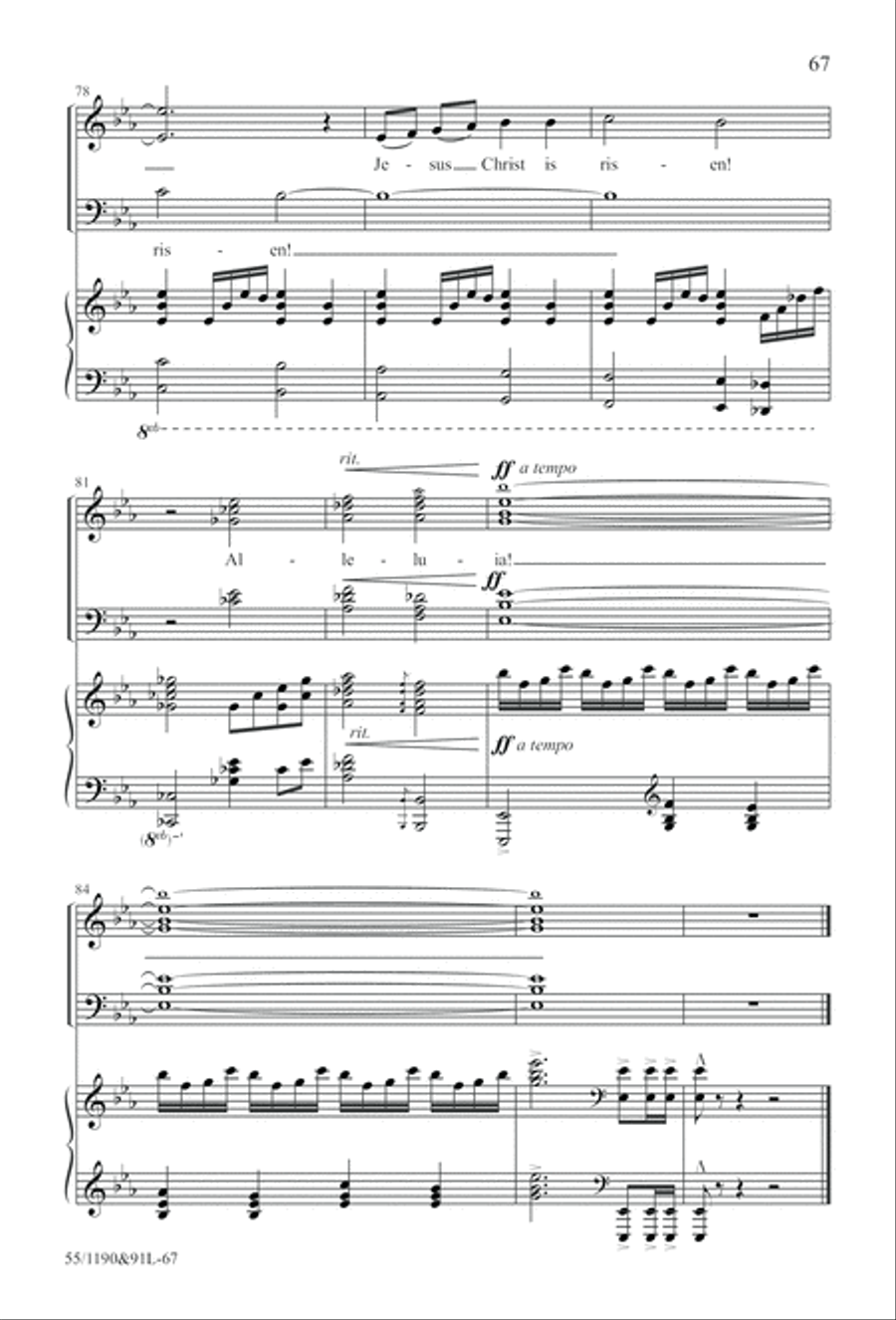 Hallelujah! What a Savior! (Digital Download) 4-Part scores gallery preview page 67
