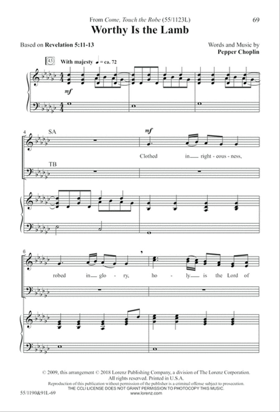 Hallelujah! What a Savior! (Digital Download) 4-Part scores gallery preview page 69