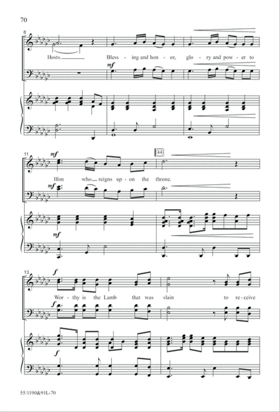 Hallelujah! What a Savior! (Digital Download) 4-Part scores gallery preview page 70
